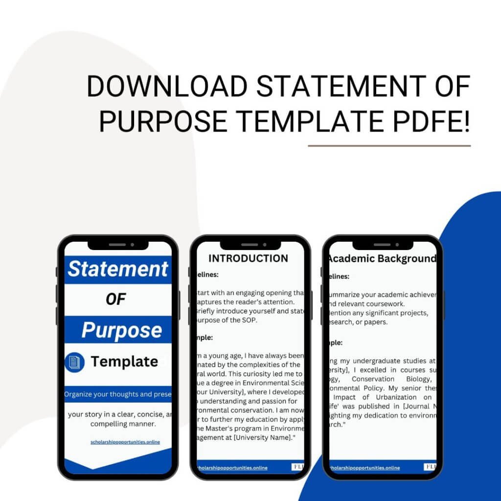 Statement Of Purpose Template PDF