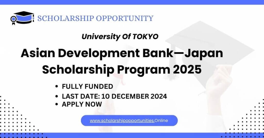 University-of-Tokyo-ADB japan scholarship program - featured image